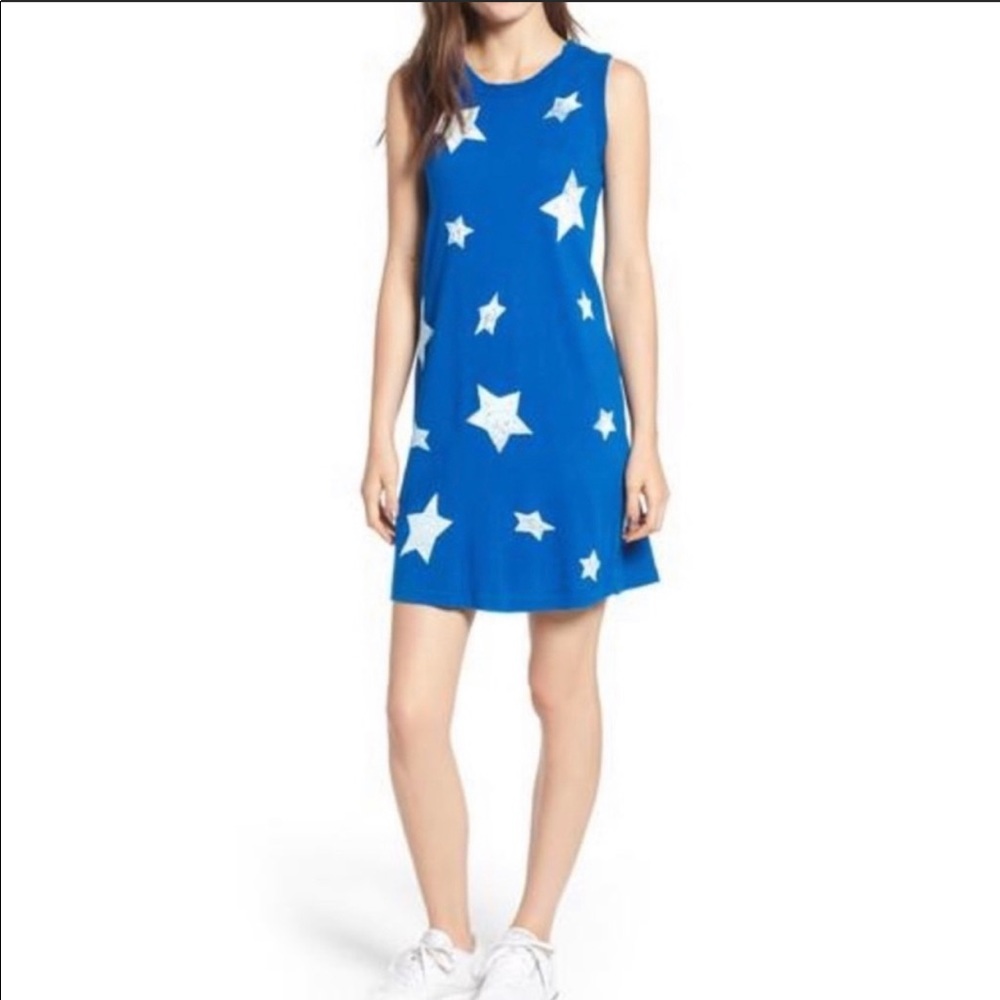 Current Elliott Blue Star Muscle Tee Dress Size S
